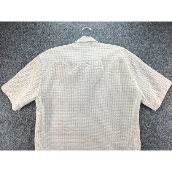 Mens Batik Bay Short Sleeve Button Up Shirt Size L Gray 24W 30L - Picture 8 of 11